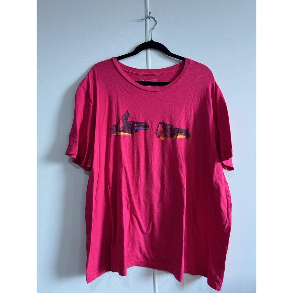 Run The Jewels Shirt Mens 3XL Pink Rap Band Hands‎ Logo Graphic T-Shirt Music